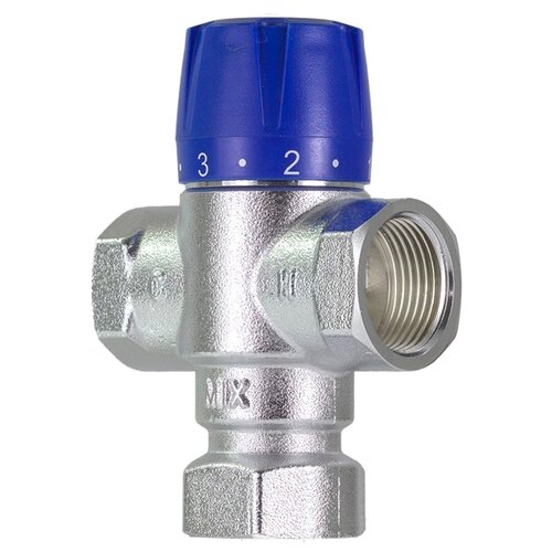 Трехходовой смесительный клапан термостатический Tim TMV811-03 муфтовый (ВР), Ду 20 (3/4), Kvs 1.8 трехходовой смесительный клапан tim bl3803 муфтовый вр ду 20 3 4 kvs 6 3