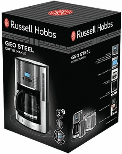 Кофеварка Russell Hobbs 25270-56 Geo Steel - фотография № 8