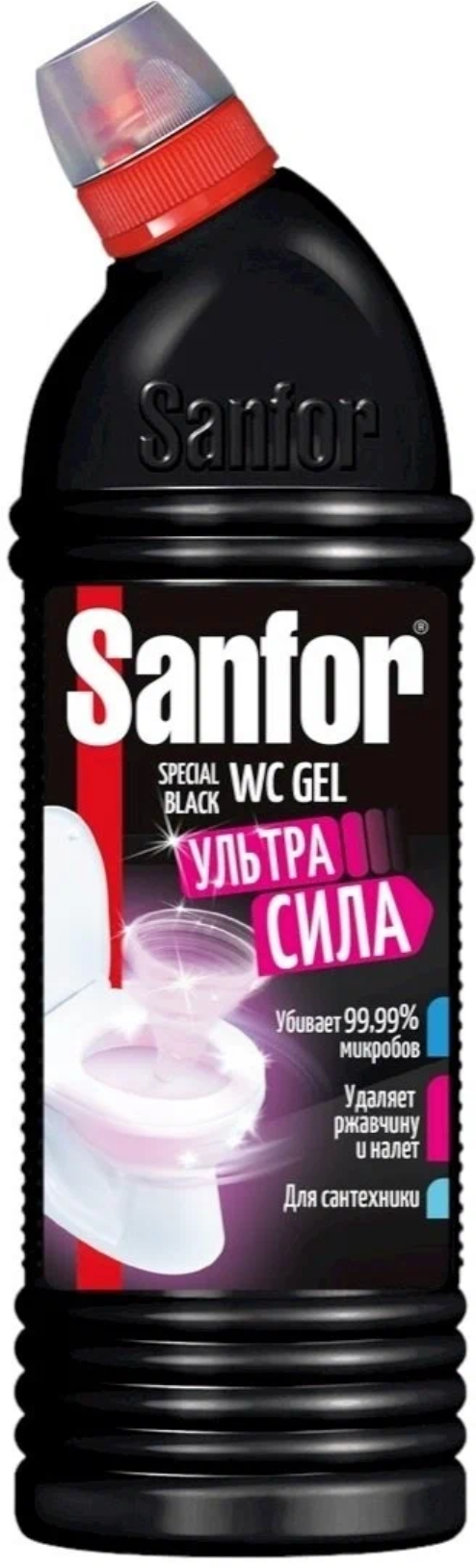 Средство Sanfor WС Гель 750 г speсial black - фотография № 18