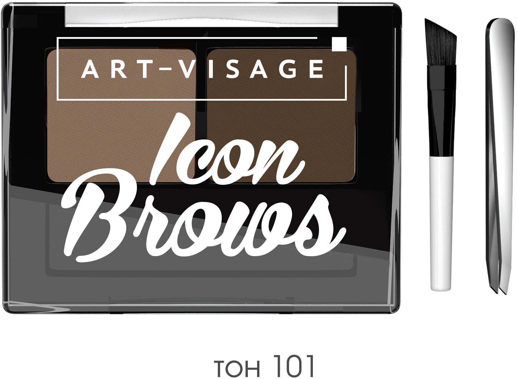 ART-VISAGE Двойные тени для бровей "ICON BROWS" 101