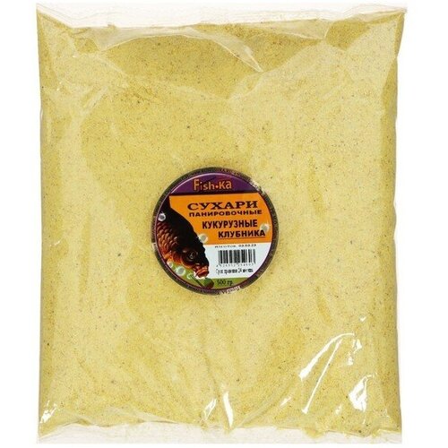 фото Сухари экструдированные, кукурузные, клубника 500г 9819539 fishka