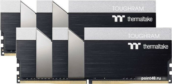 Модуль памяти DDR4 16GB (2*8GB) Thermaltake TOUGHRAM Black PC4-32000 4000MHz CL19 радиатор 288pin 1.35V - фото №5