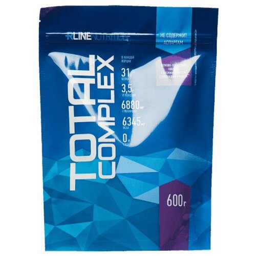 фото Протеин многокомпонентный r-line total complex, малина, 600 г, дой-пак rline