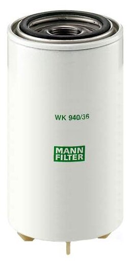 Топливный фильтр Mann-Filter WK940/36x Cummins: 3355903. Liebherr: 7381816 Irisbus Axer. Irisbus Recreo
