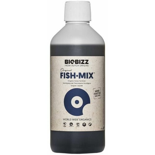 BioBizz Fish-Mix 500мл / Органическое удобрение для растений / Удобрение на фазу вегетации удобрение biobizz bio grow 250мл