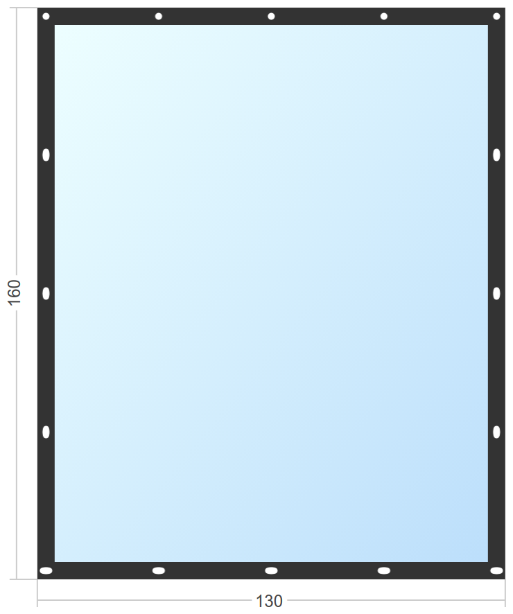 Мягкое окно Софтокна 130х160 см, Прозрачная пленка 0,7мм, Французский замок, Черная окантовка, Комплект для установки - фотография № 3