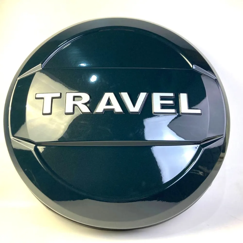 Чехол Колпак с серой надписью TRAVEL защита на запасное колесо (цвет несси 316) для NIVA, Chevrolet нива 2123