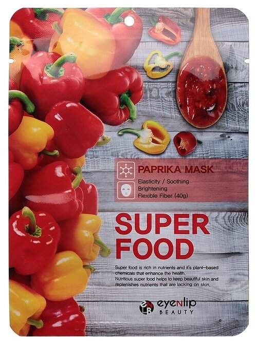 Маска на тканевой основе EYENLIP SUPER FOOD PAPRIKA MASK 23мл