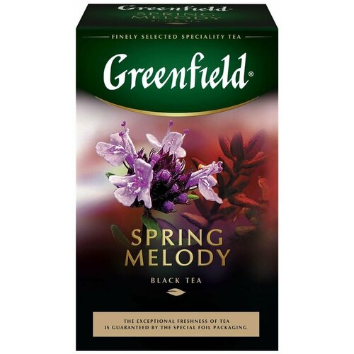 Чай черный GREENFIELD Спринг Мелоди байховый, листовой, 100г