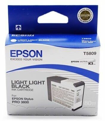 Картридж Epson Stylus Pro 3800 Ink Cartridge (80ml) Light Light Black (C13T580900)