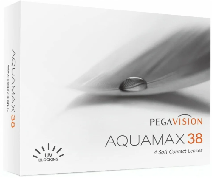 Контактные линзы Pegavision Aquamax 38, 4 шт, R 8,6, D -3,25