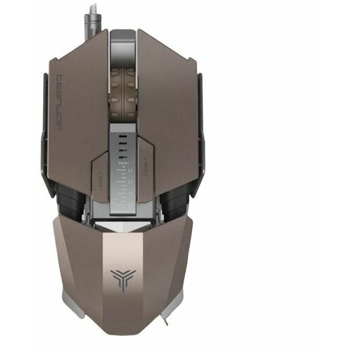 Компьютерная мышь USB Team Wolf Brown 7 кнопок 82000 dpi с игровым чипом PMW3320