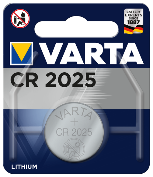 Батарейка Varta ELECTRONICS CR2025 BL1 Lithium 3V, 1 шт