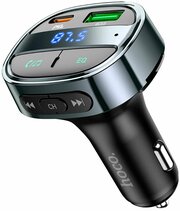 Автомобильная зарядка с bluetooth FM передатчиком Hoco E70 PD30W+QC3.0 car BT FM transmitter magic night