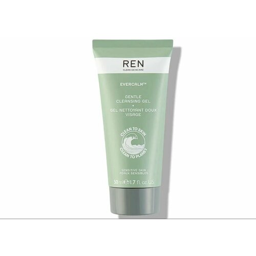 REN Clean Skincare TRAVEL Очищающий гель Evercalm Gentle Cleansing Gel 50 мл ren clean skincare travel очищающий гель evercalm gentle cleansing gel 50 мл