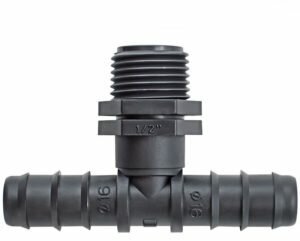 фото Тройник трубка 16 мм х 3/4″ наружная резьба, 5 штук