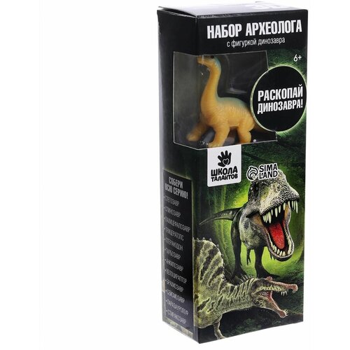 набор археолога серия с фигуркой игрушкой динозавра брахиозавр Набор археолога серия с фигуркой-игрушкой динозавра «Брахиозавр»