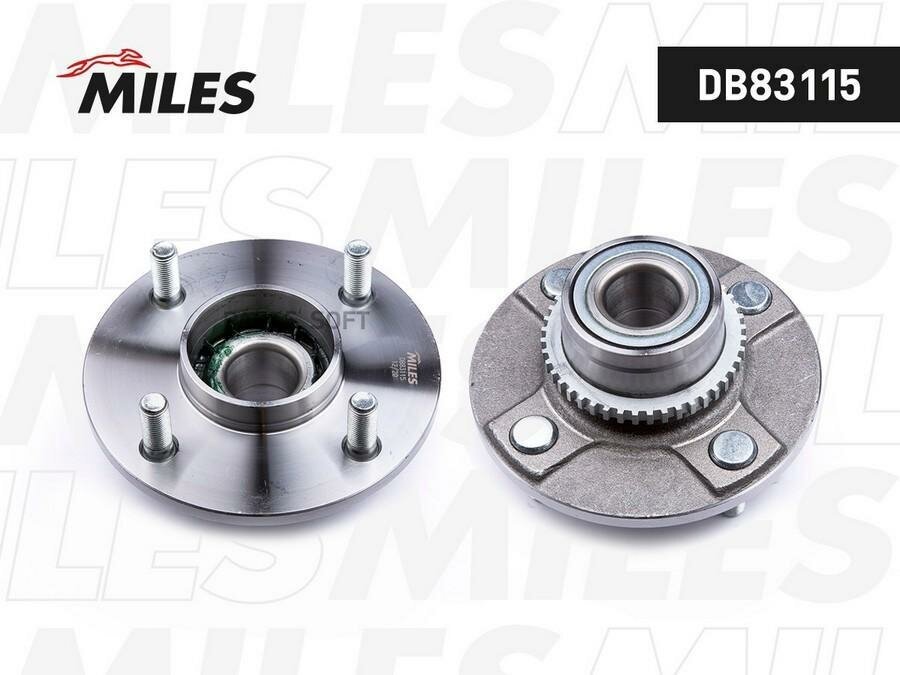 MILES DB83115 Ступица колеса задняя с подшипником с ABS NISSAN ALMERA N16 00-11 (SNR R168.81) DB83115