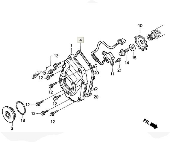 Комплект прокладок HONDA CBR900RR-919 92-98 CBF600 04-06 CBF900