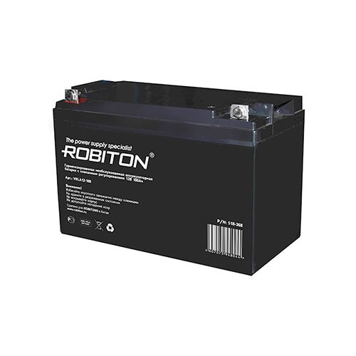 Аккумуляторная батарея ROBITON VRLA12-100 12В 100 А·ч аккумулятор robiton vrla12 9