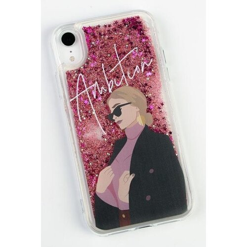 Чехол Like Me с блестками внутри для Apple iPhone Xr, розовый