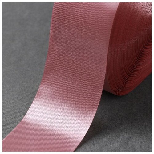 Лента атласная, 50 мм х 100 ± 5 м, цвет лавандовый лента атласная 50 мм x 100 5 м цвет ярко розовый