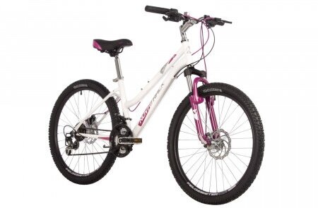 фото Велосипед NOVATRACK 24" JENNY PRO сталь 14', белый, 18 скор. TY21/TS-38/TZ500/SG-6S, диск. торм STG