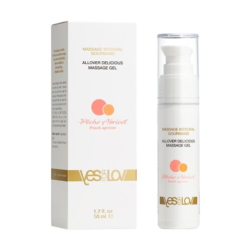 фото Гель-смазка YESforLOV Allover Delicious Massage Gel Peach-Apricot 50 мл флакон