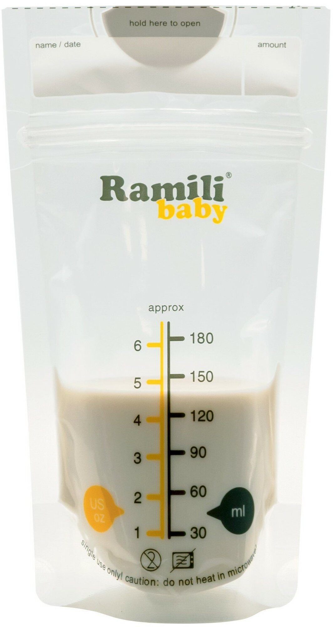 Пакеты для грудного молока Baby Ramili/Рамили 180мл 30шт (BMB40) - фото №2