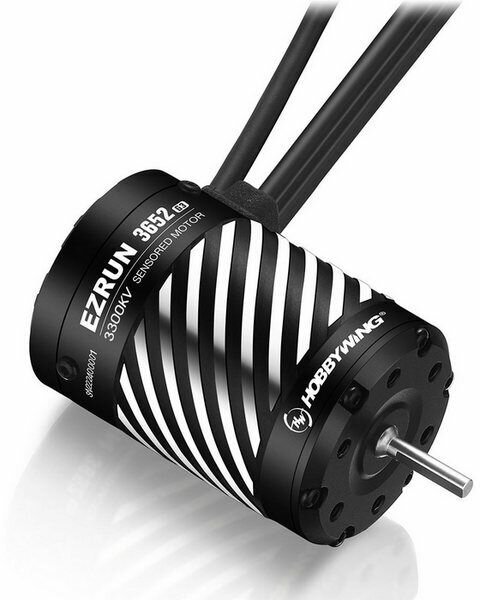 Бесколлекторный мотор Hobbywing EZRUN-3652SD-3300KV-BLACK-G3 3.175/15мм, 1/10 бессенсорный HW-30402603