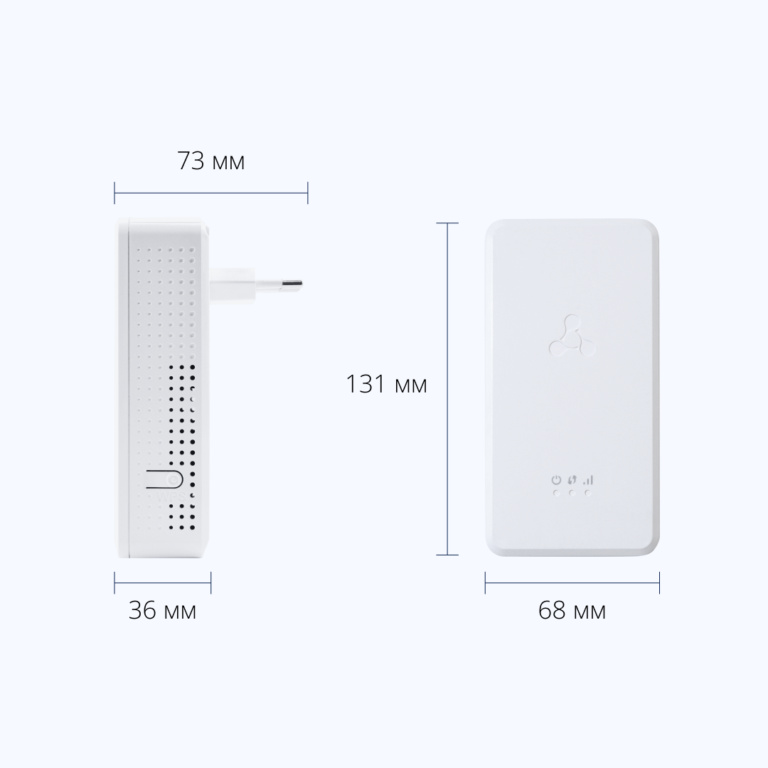 Усилитель беспроводного сигнала (Wi-Fi репитер) двухдиапазонный 2.4 и 5 ГГц Eltex RR-11, белый