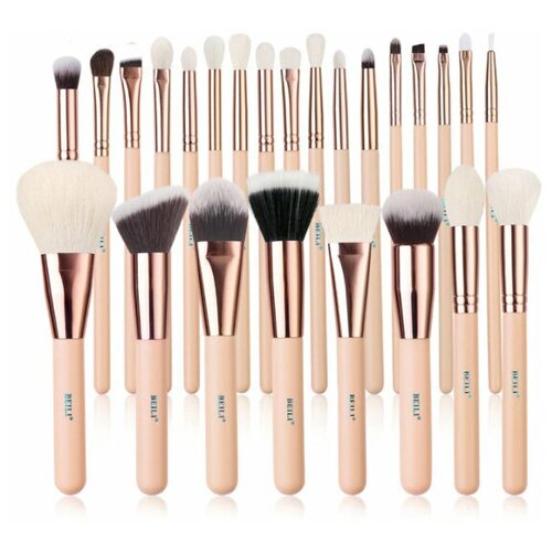Профессиональный набор кистей для макияжа BEILI 25 CREAM