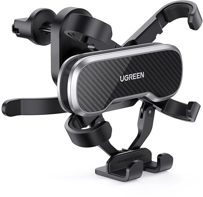 Держатель автомобильный UGREEN LP228 (80871) Gravity Phone Holder for Car with Hook для мобильных устройств. Цвет: черный