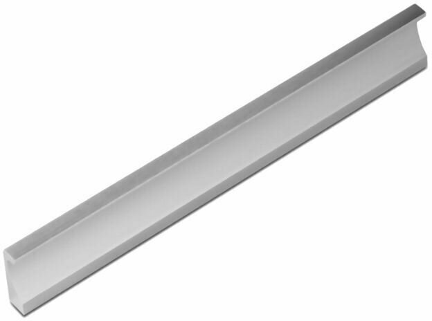 Ручка мебельная накладная Флэт - 450 мм (45см) межцентровое расстояние - 2х192 цвет покрытия - Матовый хром