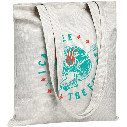 Сумка  шоппер , фактура гладкая, бежевый