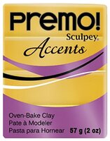 Полимерная глина Sculpey Premo Accents 5055 (18-каратное золото), 57г