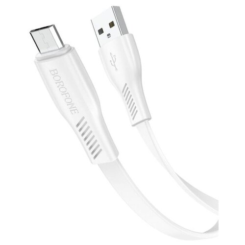 Кабель Borofone BX85 Auspicious USB - Micro-USB, 1 м, 1 шт., белый