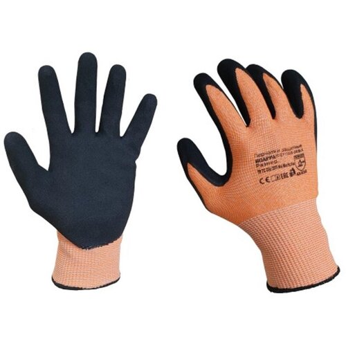 перчатки защитные scaffa от порезов dy1350s or blk р 10 Перчатки защитные от порезов SCAFFA DY1350S-OR/BLK р.8