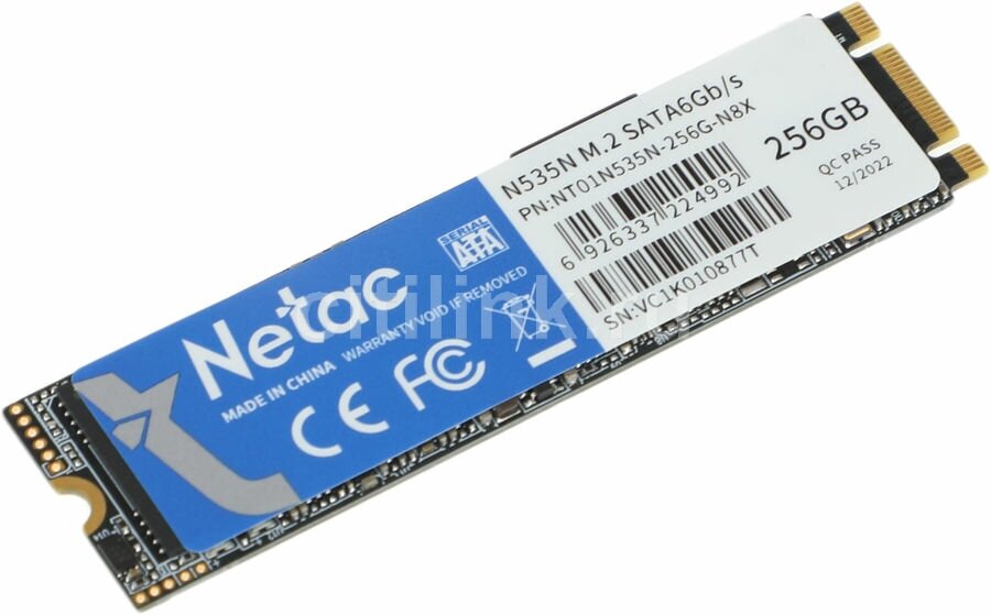 Накопитель SSD Netac SATA III 256Gb NT01N535N-256G-N8X N535N M.2 2280 - фотография № 6