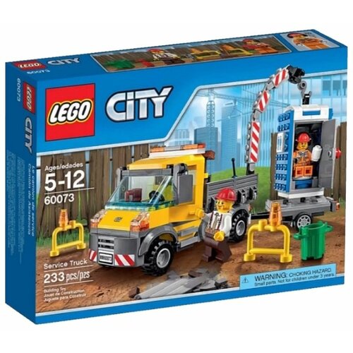 Конструктор LEGO City 60073 Машина техобслуживания, 233 дет. конструктор lego technic 42008 машина техобслуживания 1276 дет