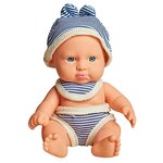 Пупс Lovely baby в панамке, 18.5 см, XM631/2 - изображение