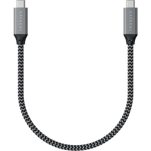 Кабель Satechi USB4 C to C 25см серый космос ST-U4C25M кабель satechi usb c to usb c 100w charging cable st tcc2m 2 м черный