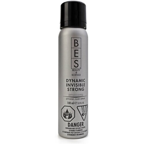 BES лак для волос сильной фиксации DINAMIC, INVISIBLE STRONG, 100 мл