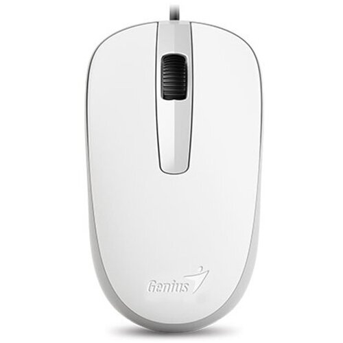 Мышь Genius Mouse DX-120 ( Cable, Optical, 1000 DPI, 3bts, USB ) White компьютерная мышь genius mouse xscroll v3 черный usb