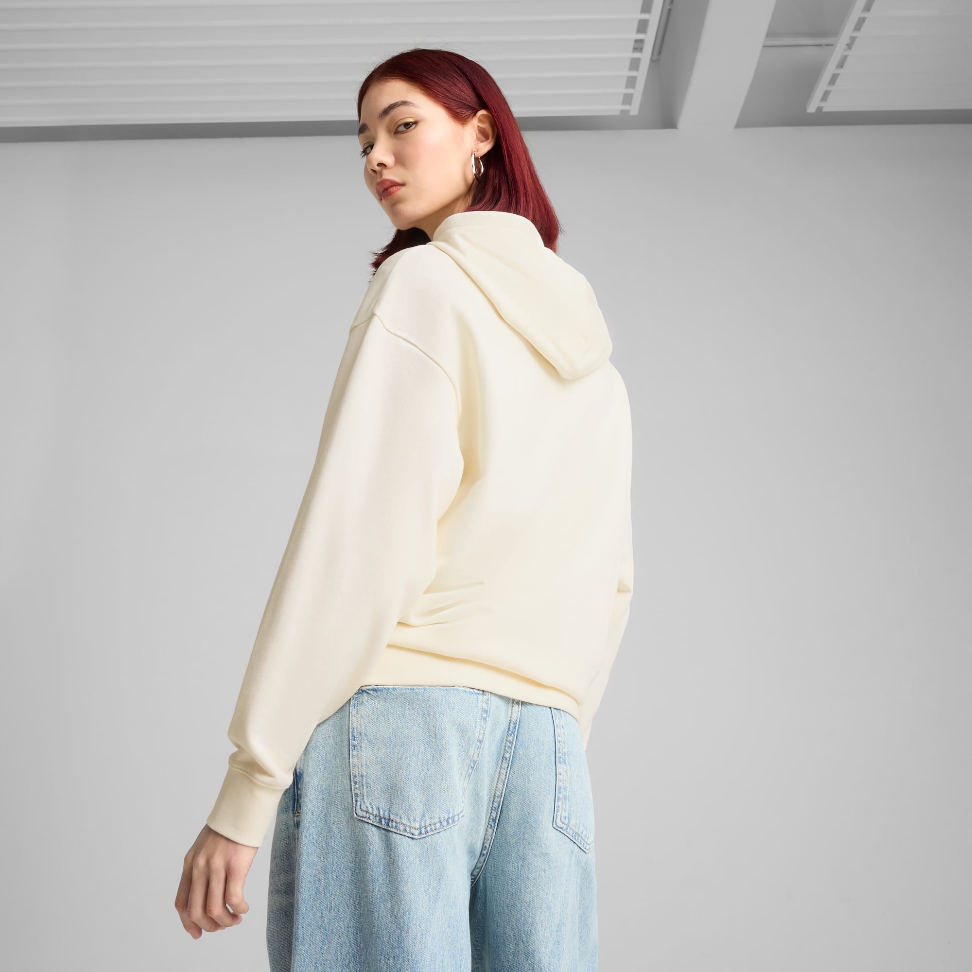 Худи PUMA ESS ELEVATED Comfort, размер L, , бежевый — фото 1