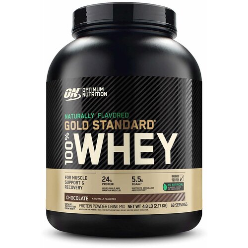 Протеин Optimum Nutrition 100% Whey Gold Standard Naturally Flavored, 861 гр., ваниль