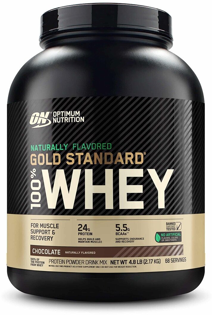    Optimum Nutrition Naturally Flavored Gold Standard 100% Whey 4,8 lb Chocolate