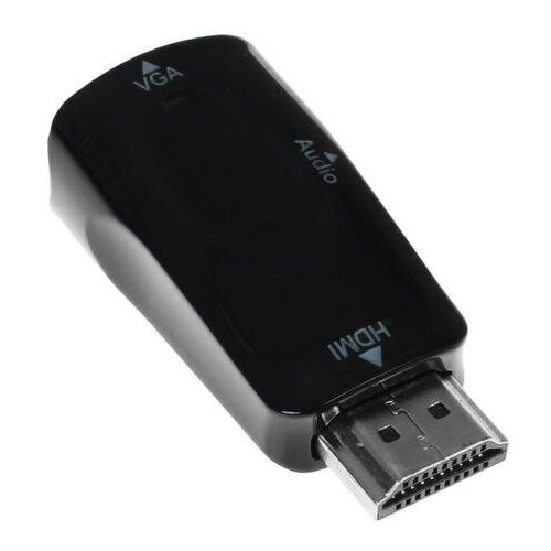 Переходник DEXP HDMI (m) - VGA (f), черный