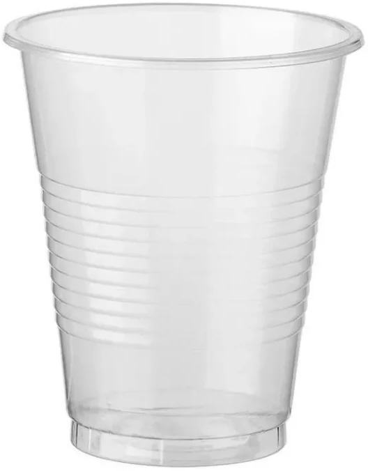 OfficeClean Набор одноразовых пластиковых стаканов стандарт, 200 мл, 100 шт., прозрачный