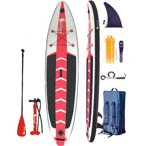 фото Сап доска для плавания и серфинга с насосом и рюкзаком mircamping inflatable sup 366*83*15 crt-139с red
